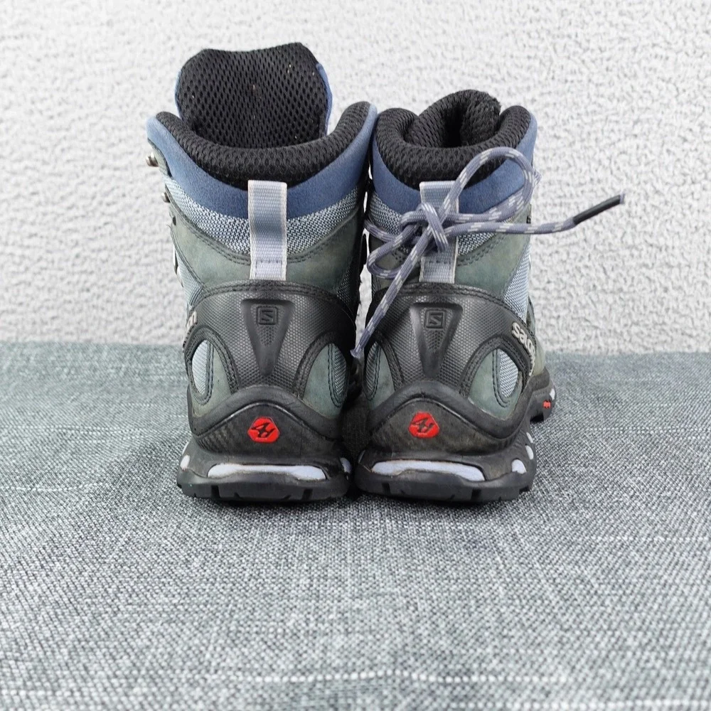 Salomon Quest 4D GTX Hiking Boots Mens 8.5‎ / Womens 10 Green Blue Waterproof